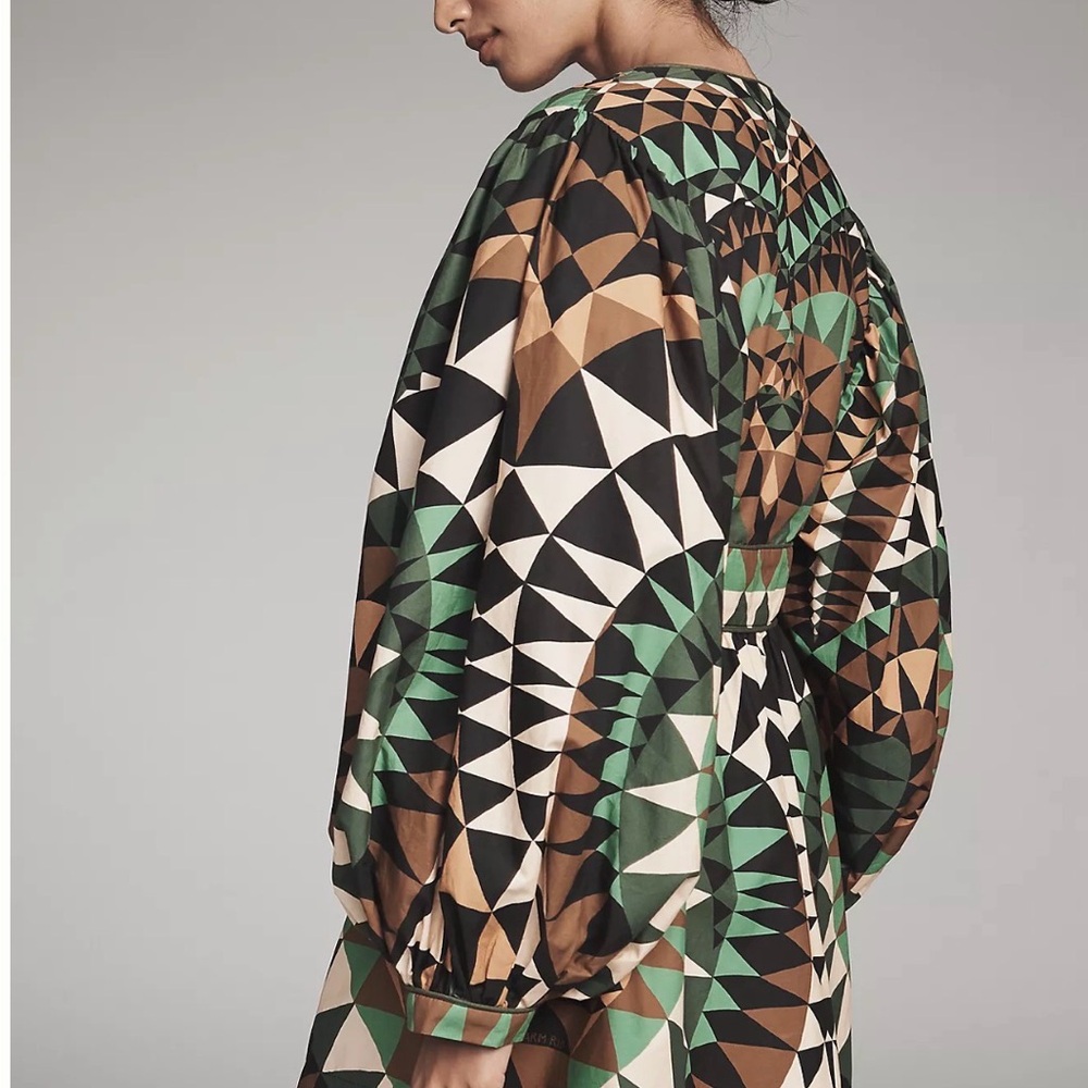 NWT Farm Rio Deco Long Sleeve Mini Dress - Picture 4 of 7